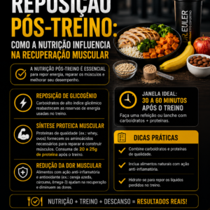 Reposição Pós-Treino: Como a Nutrição Influencia na Recuperação Muscular
